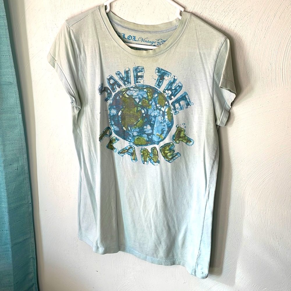 Fitted T-shirt Save The Earth